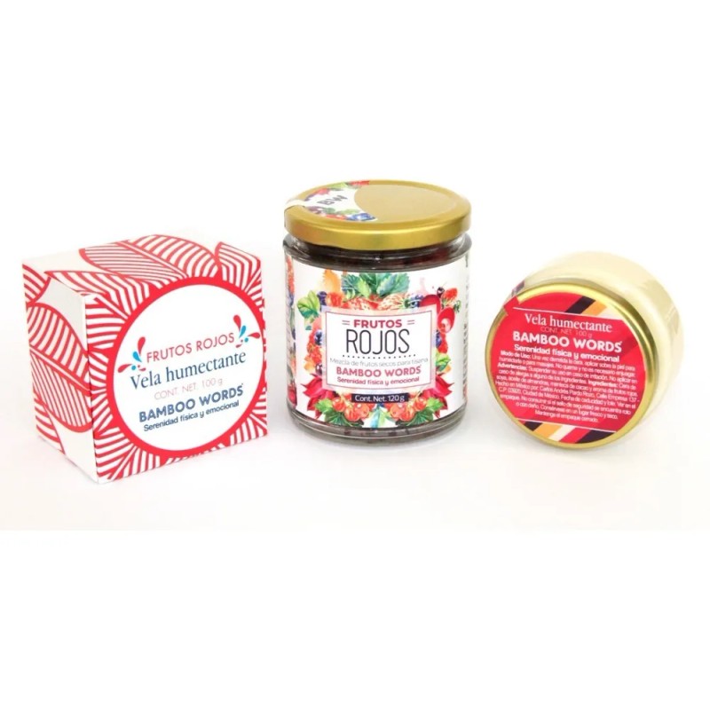 Té Frutos Rojos - 120 G + Vela Masaje 100