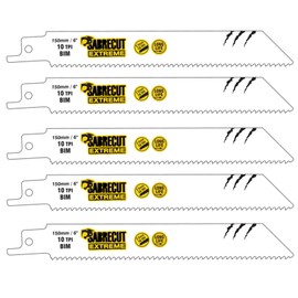 5 x SabreCut SCRS922HF_5 150mm 10 TPI S922HF Fast Wood and Metal Cutting Reciprocating Sabre Saw Blades