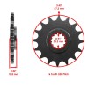 Caltric Red O-Ring Drive Chain & Sprockets Kit for Yamaha