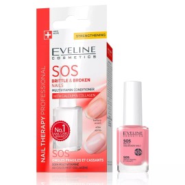 Eveline Cosmetics SOS Brittle and Broken Nail Multivitamin Conditioner (12 ml)