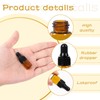 STARSIDE 100 pcs 2 ml Glass Essential Oil Dropper Bottles,5/8