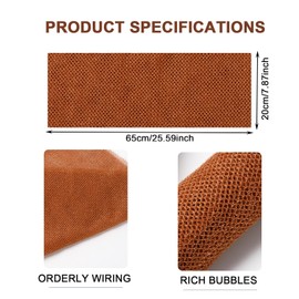 GWAWG 4Pcs Long Body Exfoliating Net, Deep Cleaning African Bathing Sponge Nylon Mesh Back Scrubber Skin Smoother for Men Women