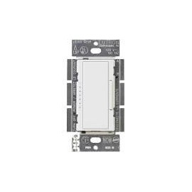 1- LUTRON RA-600LM-WH 600W INCANDESCENT MULTI-LOCATION DIMMER WHITE