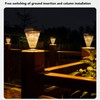 Solar Lawn Light Waterproof Color Temperature Adjustable Auto On Off