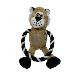 FSGPets Soft Plush Squeaky Lion Dog Toy, Interactive Puppy Training, Teeth-cleaning, for Small-Medium Dogs