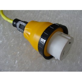 RV Power Cord Adapter 50 to 15 amp 120 125/250 Volt Locking Female Connector Part Number GCD-5015S