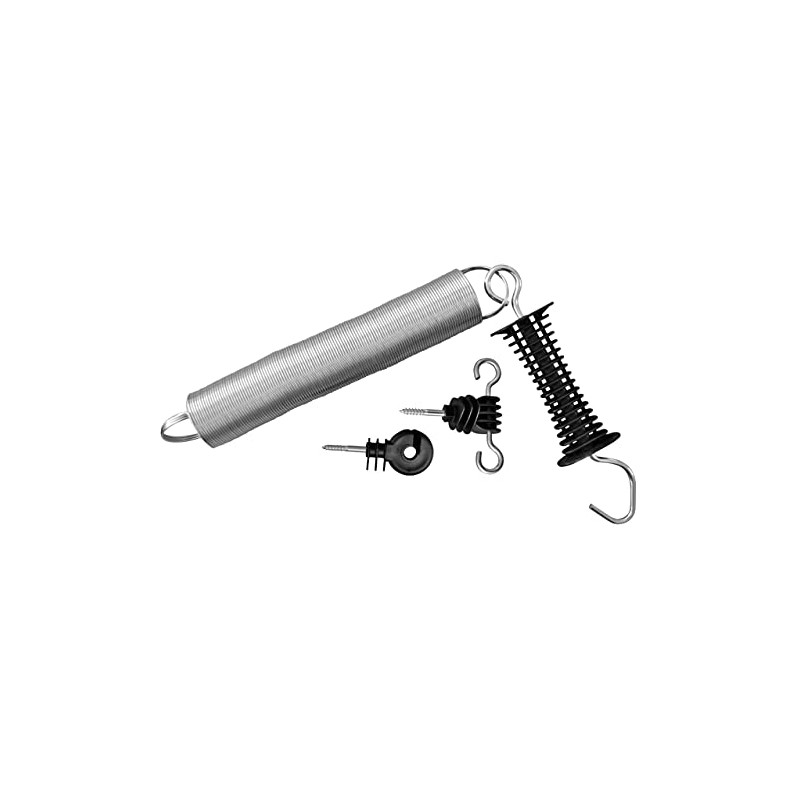 Rutland Essentials Electro Spring Gate, Black, 5m