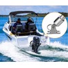 Baieasy Bimini Top Hardware, 2 Pair Deck Hinge with Quick