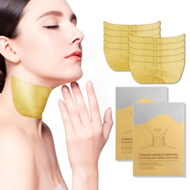 Neck Wrinkle Patches, Neck Mask Adjustable, for Use with Neck Cream,Collagen Treatment for Tightening, Firming, and Lifting, Anti-Wrinkle Wrap, Line Remover ，for All Skin Types (2Packs)