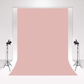 Kate Photography Studio Background Grey Pink 1.5 x 2.2 m / 5 x 7 ft Delicate Pink Wedding Background Photography Plain Basic Photo Booth Soft Fabric Background for Newborn Baby Portrait Photography