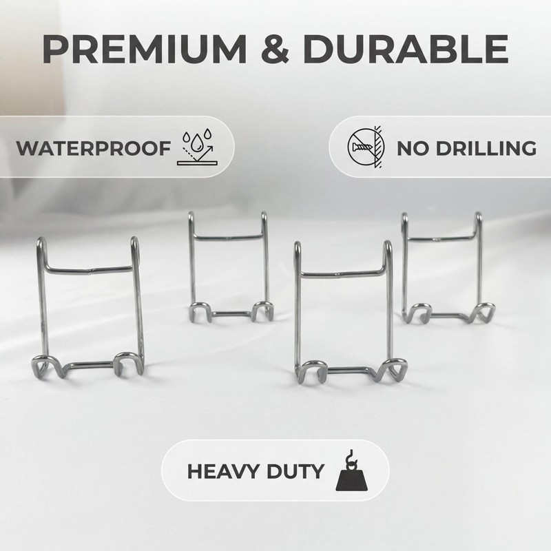 Shower Caddy with Hooks, Shower Shelf Hooks & Razor Organizer