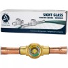 Appli Parts APSG-12AS 1/2 in Sight Glass and liquid moisture