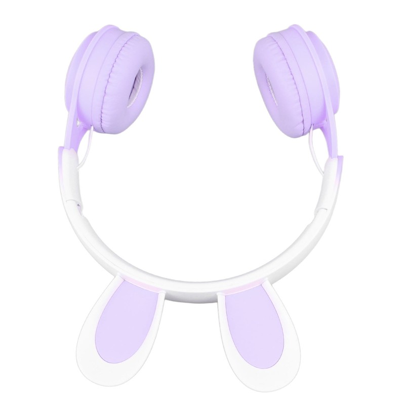 Rabbit Ear Headsets LED Light Headphones Cute Lightweight Adjustable Headband
