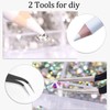 Nail Art Rhinestones Kit 1500pcs Nail Gems Ab Flatback Rhinestones