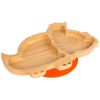 Tiny Dining Children's Bamboo Dinosaur Plate with Suction Cup -