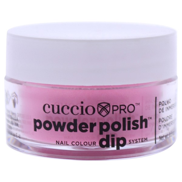 Cuccio Colour Powder Nail Polish - Lacquer For Manicures And Pedicures - Highly Pigmented Powder That Is Finely Milled - Durable Finish With A Flawless Rich Color - Bright Pink W/ Gold Mica - 0.5 Oz