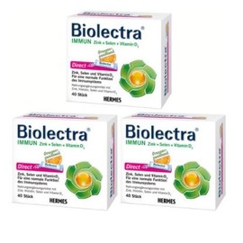 Hair Mess Biolectra Immune Zinc Selenium Vitamin D3 Orange Flavor 40 sachets x 3, 48g, 3 units / 헤어메스 바이오렉트라 이뮨 아연 셀레늄 비타민D3 오렌지맛 40포X3, 48g, 3개