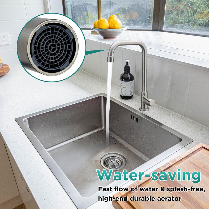 Cold Water Only Faucet 1 Hole 7-Shape Kitchen Sink Taps