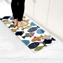Non Slip Washable Absorbent Kitchen Mats Woven Kitchen Runner Rug Floor Mats Laundry Room Hallway Kitchen Rugs and Matssize: 19"*47.2", color: Orange
