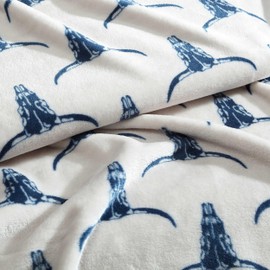 Wrangler Wrangler - Throw Blanket, Soft Plush Fleece Bedding, Yellowstone Inspired, Western Decor for Bed or Couch (Plains Creek Blue, 50" x 70")