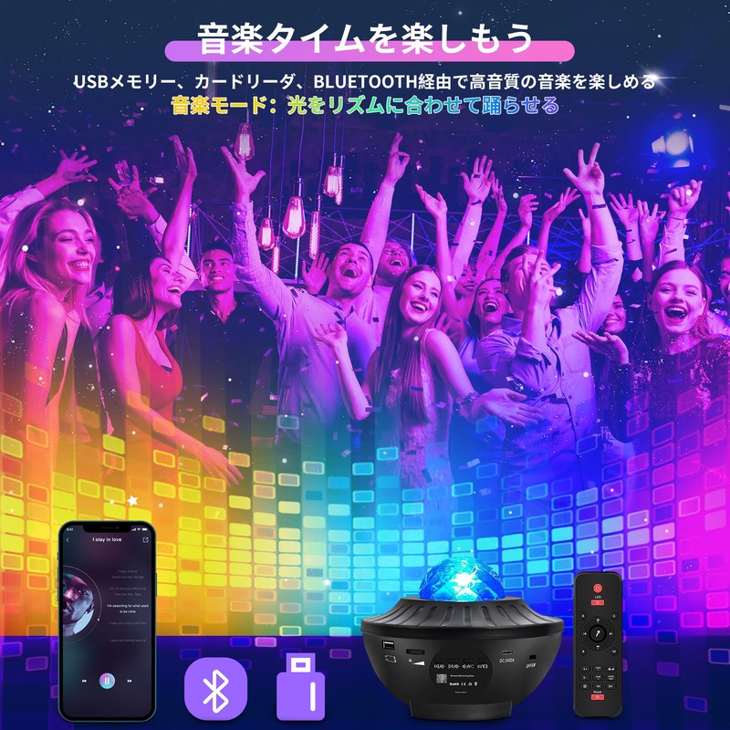 Planetarium Speaker Included, Projector Light, Timer Function, Main Unit &