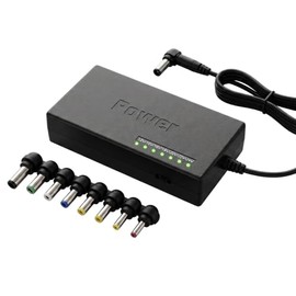 CONTROL EXPERT Cargador Multicargador Universal para Laptop con 8 Diferentes Puntas, de 12V a 24V, Alta Compatibilidad con la Mayoría de los Modelos