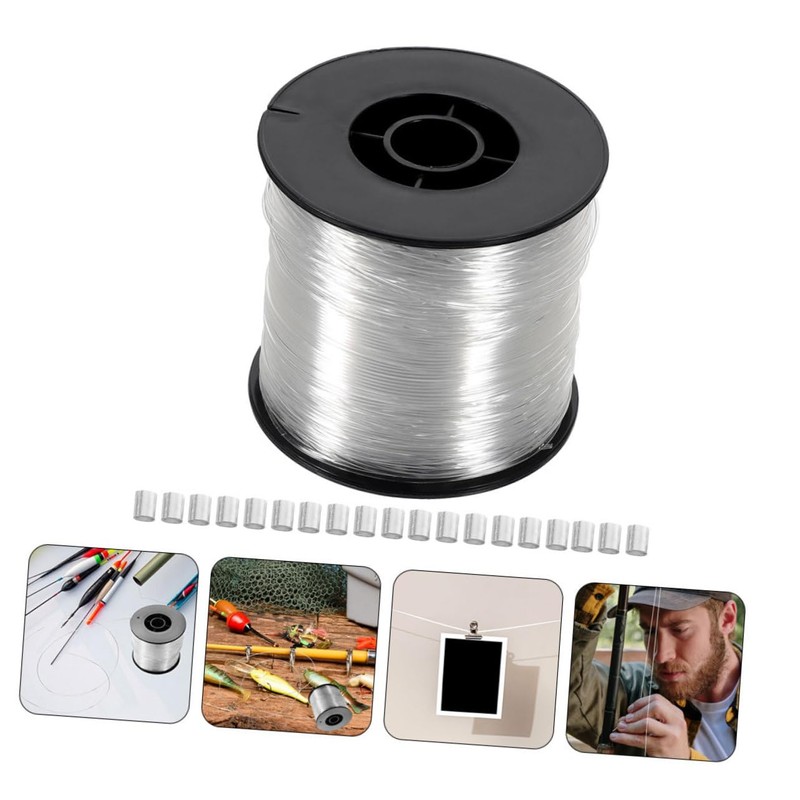 SHINEOFI 1 Set Clear Nylon Fishing Line Invisible Fishing Wire