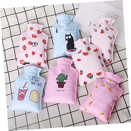 Healeved Healeved 6pcs Mini Hot Water Bottle Animal Water Bottle Portable Hand Warmer Girls Water Bottles Small Hand Warmer Winter Hot Bag Winter Hot Water Bottle Reusable Hot Water Pouch Heat Bag
