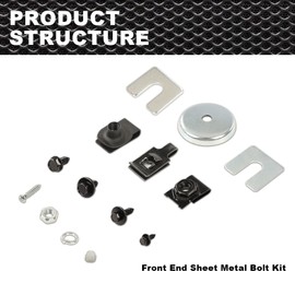 CROSSDESIGN Front End Sheet Metal Bolt Kit Set Compatible with 1964-1972 Chevy Chevelle/LS5/SS/LS6 Monte Carlo El Camino Pontiac GTO/Tempest/Judge/Lemans/Ram Air III/IV