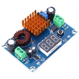 Akozon Boost Converter Module, XH-M411 DC-DC Digital Step Up Converter Boost Board 3-35V to 5V-45V Power Supply Module 5A, DIY Charger Large Power Module