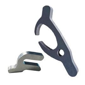 Arwrilt 2 PCS Motorcycle Tire Change Tool, Carbon Steel Tire Bead Holder Clamp Retainer for Mount Remove Install, Two Sizes Tire Bead Breaker Keeper, Compatible with Motorbike Dirt Bike (Silver)