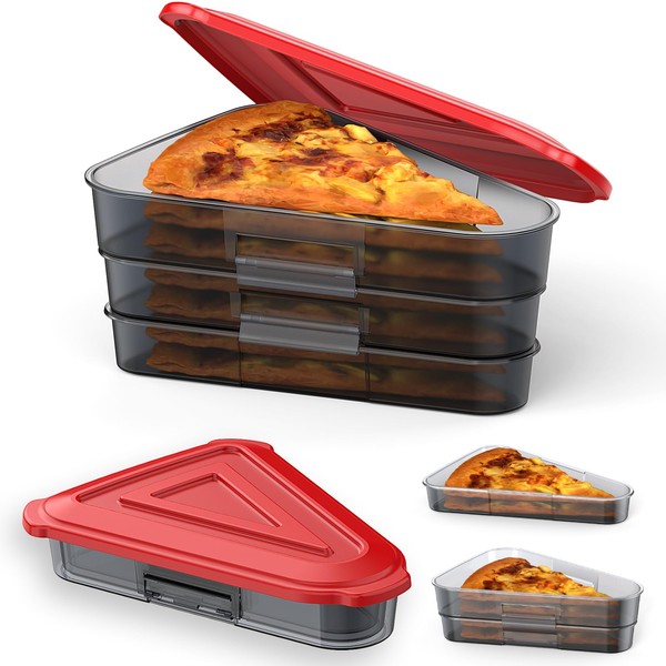 Yuiisenn Pizza Storage Container, Expandable Pizza Slice Container, Reusable Pizza