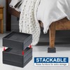 sourcing map Bed Risers 4Pcs, 1.5 Inch Furniture Risers Square