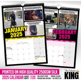 The Calendar King // World's Greatest Memes - 2025 Wall Calendar (Full Colour, A4 Size)