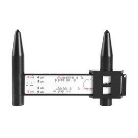 Osilly Car Wheel Rim Bolt Pattern Measuring Tool, Vehicle Stud PCD Gauge, Auto Lug Bolt Pattern Gauge Accessories for 4 5 6 8 Holes Sliding Caliper, Universal for SUV, Sedan, Truck