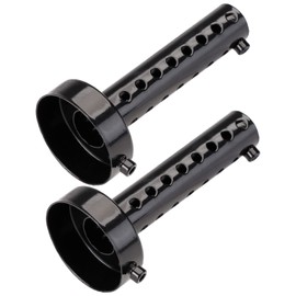 Yuumo+ Inner Silencer Inner Baffle Bike Muffler Silencer Exhaust Steel Universal Width: 1.4 / 1.8 / 1.8 / 1.9 / 2.4 / 2.4 inches (35 / 42 / 45 / 48 / 60 mm) Set of 2 Black Long 2.4 inches (60 mm)