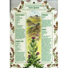 Medium Traditional Scottish Recipes Cutting Board 12" X 8 3/8"
