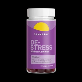 Cannaray De-Stress Mixed Berry 60 Gummies