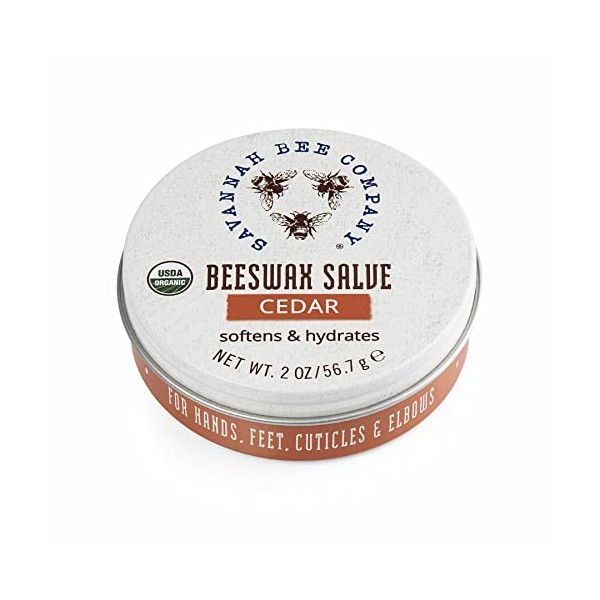 Cedar Beeswax Salve by Savannah Bee Company - Large - Certified USDA Organic