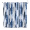 SVBright Abstract Navy Blue Shower Curtain 72Wx72L Inch Modern Ombre