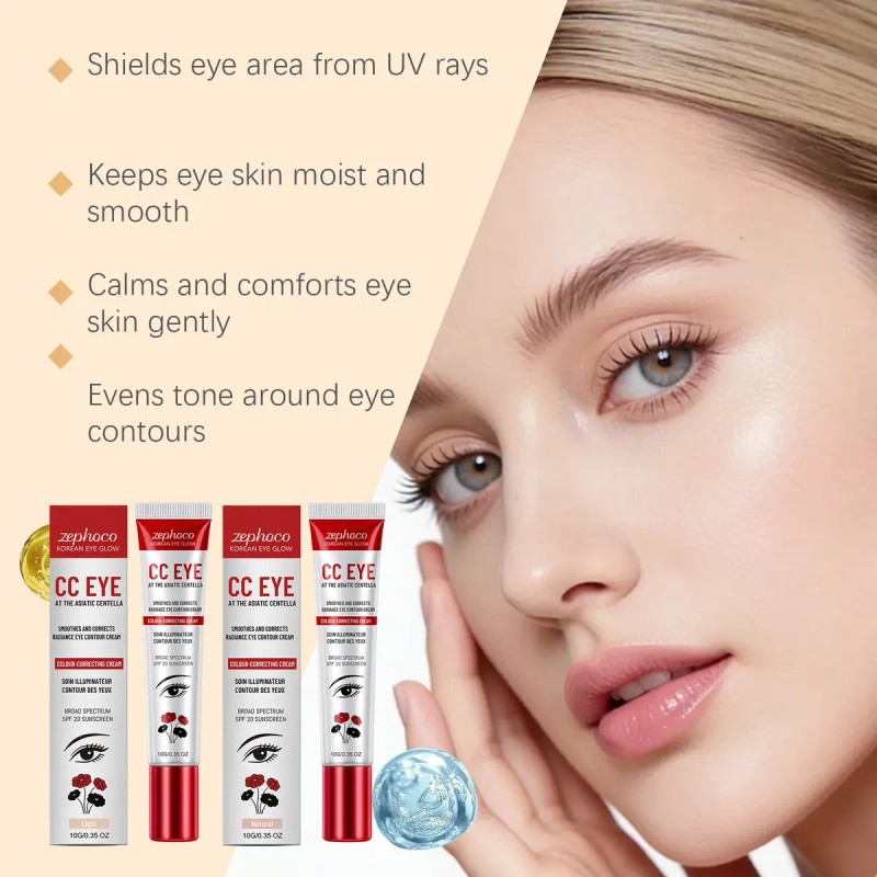 Cc Cream Para Ojos 10g, Hidratante, Suaviza Imperfecciones