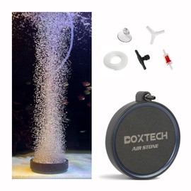 UPETTOOLS Air Stone for Aquarium Fish Tank, 4 Inch Aquarium Bubbler Kit Quiet High Dissolved Oxygen Diffuser, Nano Oxygen Aerator Stone with Air Tube Control Valve for Tanks and Hydroponics