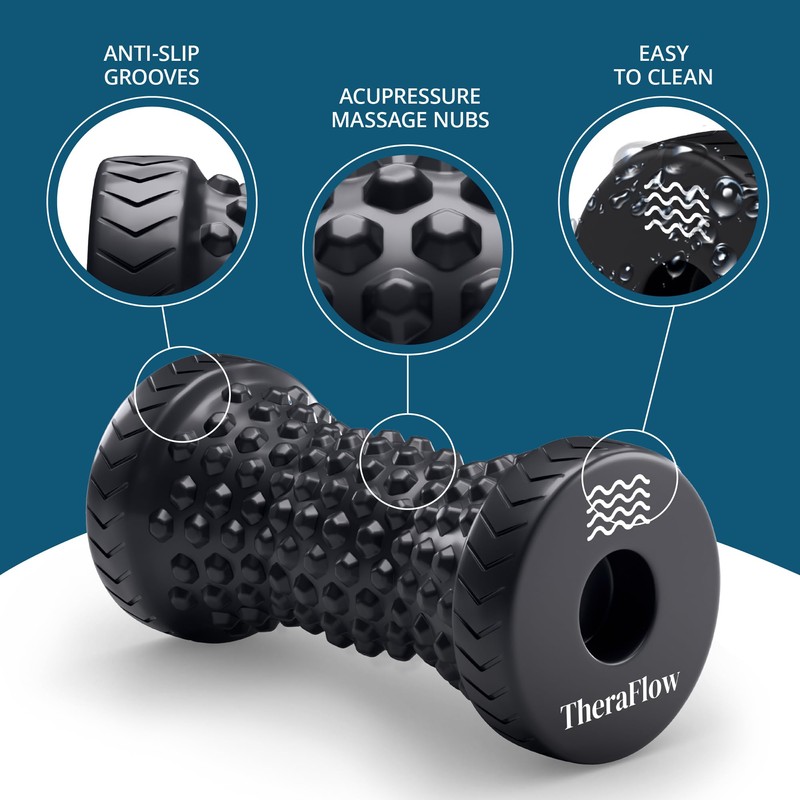TheraFlow Portable Plantar Fasciitis Massager - Acupressure Foot Massagers for