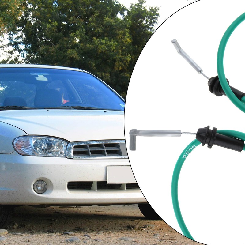eMagTech 2pcs Door Handle Cable Inside Front Left Driver Side