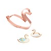The Fussy Pup Swan Cookie Cutter 4 in, Copper Swimming