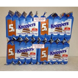 Storck Knoppers German Milk Hazelnut Chocolate Wafer Bundle 0.88oz 25g - 4 Pack/20 Pieces