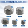 CNQLIS 20 Pcs Stainless Steel Pipe Plug NPT Plug Fitting