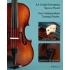 Fesley Violin Fiddle Full Set: 4/4 Matt Violin Kit for