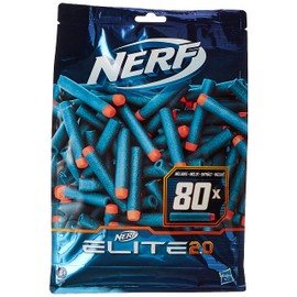 NERF Elite 2.0 80 Dart Refill - 80 Elite 2.0 Darts - Compatible Blasters that Use Elite Darts