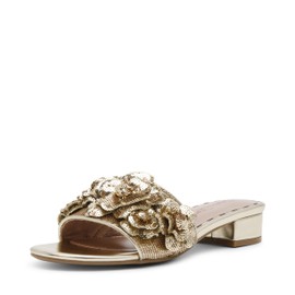 Betsey Johnson Women's Alysa Sandal, Gold, 7.5